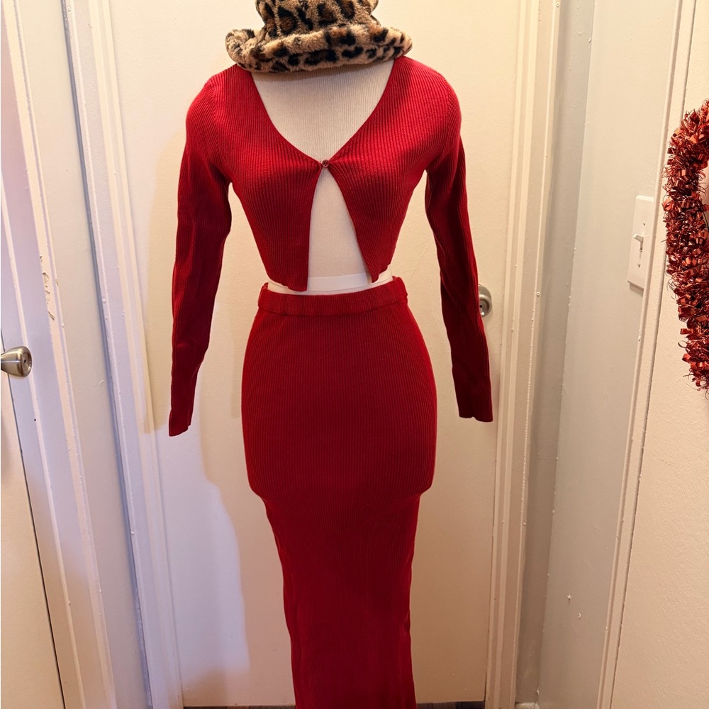 Princess Polly Red Skirt Set